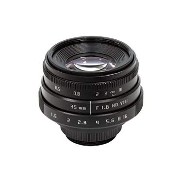 Imagem de Arducam Lente de montagem C sem espelho F1.6 de 35 mm para câmera Raspberry Pi HQ, com adaptador C-CS, lente teleobjetiva industrial