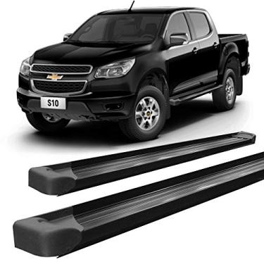 Imagem de Estribo S10 S-10 2012 A 2019 Cabine Dupla Alumínio Preto