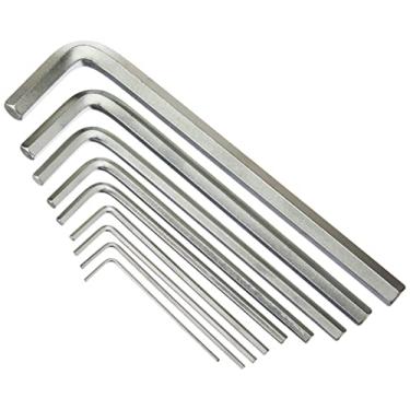 Imagem de MTX Jogo de Chaves Hexagonais Longas com Acabamento Acetinado, Kit de Chaves Torx Resistentes, Conjunto Profissional de Chaves Manuais