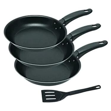 Imagem de Kit 3 Frigideiras Francesa Antiaderente 16 18 20 C/ Espátula