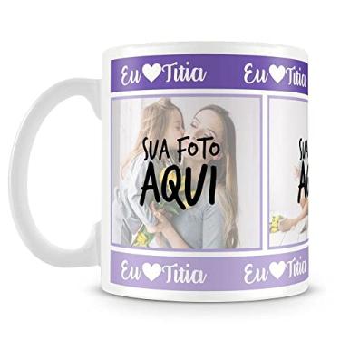 Imagem de Caneca Personalizada Eu Amo Titia (3 Fotos)