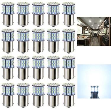 Imagem de Antline Lâmpadas LED 1156 1141 1003 7506 BA15S Branco Frio Pacote com 20, Super Brilhante 3014 50-SMD LED Substituição para Lâmpadas Interiores de 12 Volts RV Trailer Barco