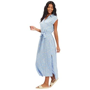 Imagem de Billabong Vestido midi feminino Lovely Ways com botões frontais, Azul doce, G