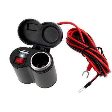 Imagem de Carregador Para Moto Celular GPS Tomada USB 2.0 Adaptador Acendedor Guidão De Motocicleta Bicicleta Elétrica Automático Entregadores Prova De Água PREMIUM ONYK