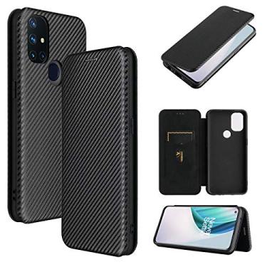 Imagem de For OnePlus Nord N10 5G Carbon Fiber Texture Horizontal Flip TPU + PC + PU Leather Case with Card Slot