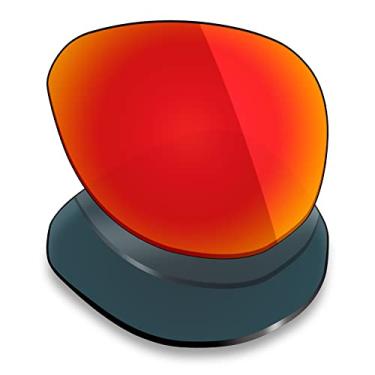 Imagem de Mryok Lentes de reposição polarizadas para Oakley Contrail OO4147 57 mm - Vermelho fogo