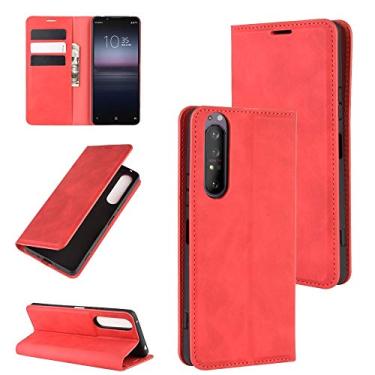 Imagem de For Sony 1 II Retro-skin Business Magnetic Suction Leather Case with Holder & Card Slots & Wallet