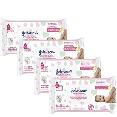 Imagem de Kit Johnson's Baby Toalhinhas Extra Cuidado 384 unidades