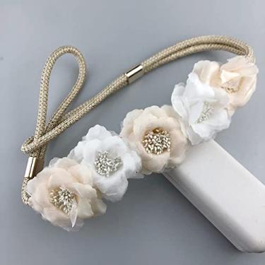 Imagem de Suportes de cortina Correia de cortina retrô simples florete de duas cores Correia de cortina chinesa, T5,1 Pçs