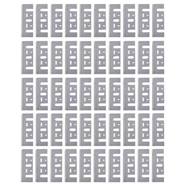Imagem de 50 x Lâminas Faca 82mm Corte p/Plaina Elétrica PB-92 1900b HSS 82 Universal KaQi