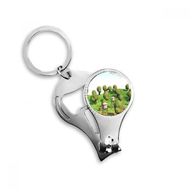 Imagem de Chaveiro Farm Game Tree Cena Simples Cortador de Unhas