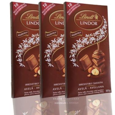 Imagem de 5 Chocolates Importado Lindor Singles Milk Avelã  Lindt 100G