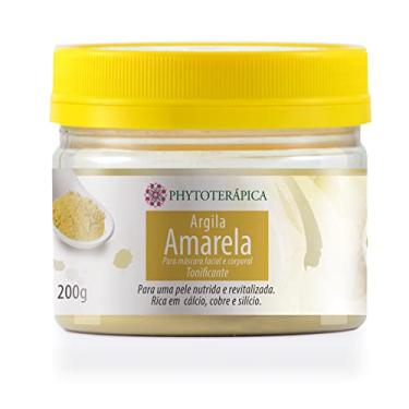 Imagem de PHYTOTERAPICA- Argila Amarela -Aromaterapia -Máscara facial e corporal -Para pele nutrida e revitalizada, elimina resíduos, previne o envelhecimento precoce e auxilia na remoção de mancha solar - 200g