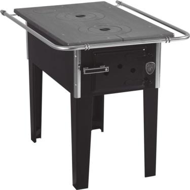 Imagem de Fogão A Lenha Campeiro Preto Fornos Pinhal N1