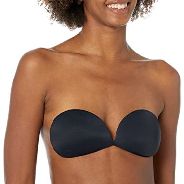 Imagem de Maidenform Sutiã sem costura com adesivo invisível e sem alças, Preto, B