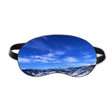 Imagem de Mountain White Clouds Blue Sky Sleep Eye Shield Soft Night Vlindfold Shade Cover