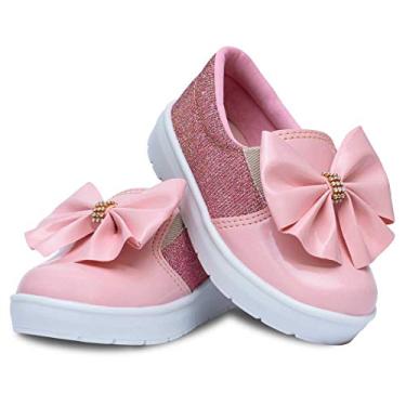 Imagem de Tênis Slip On Infantil Menina Laço 11.44 (20, Rosa)