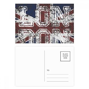 Imagem de Cartão postal Londres, Reino Unido, Inglaterra, a bandeira da União Jack conjunto de cartões postais de aniversário