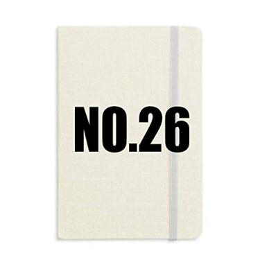 Imagem de Lucky No. 26 Caderno com nome de números, capa dura para diário clássico A5 presente