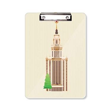 Imagem de Rússia Illustration Landmark National Symbol Prancheta Pasta Bloco de Escrita Placa de Apoio A4