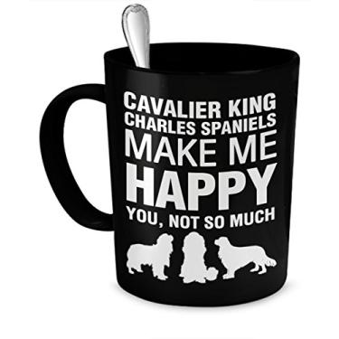 Imagem de Caneca Cavalier King Charles Spaniels - Cavalier King Charles Span Make Me Happy