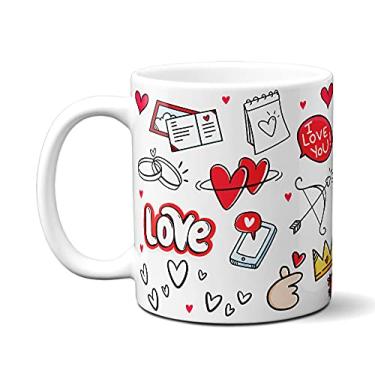 Imagem de Caneca Casal Namorados Presente Criativo Love Te Amo