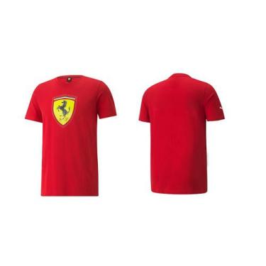 Imagem de Camiseta Ferrari Race Color Shield Rosso Corsa -  Vermelho - Puma