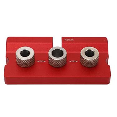 Imagem de Gabarito para Cavilhas para Carpintaria Com Chave Hexagonal Guia de Broca Localizador de Furos Localizador de Furos de Pinos Localizador de Liga de Alumínio Ferramenta de