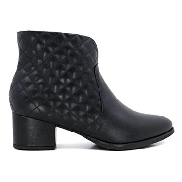 Imagem de Bota Usaflex Feminina Matelassê Couro AD1519