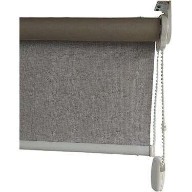 Imagem de Cortina Persiana Rolo (1,70Lar x 1,70Alt) Direto da fábrica Linha Premuim para Quartos Sala e Escritórios (Linho, Cinza)