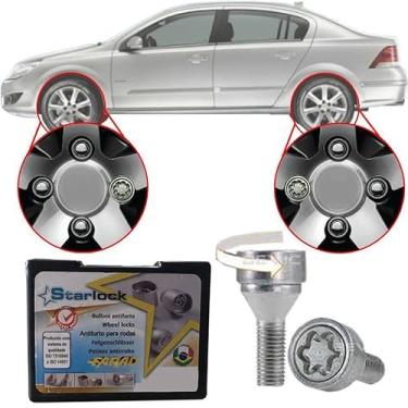Imagem de Trava Antifurto Anti Roubo de Roda Parafuso Porca Farad Starlock Vectra 1993 à 2011 Com Mais de 10.000 Segredos I3/E