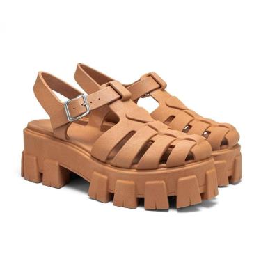 Imagem de Sandália Fisherman Salto Tratorado Aranha Confortável