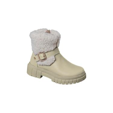 Imagem de Bota Infantil Feminina Ortopé Glam Boot com Lã Nude