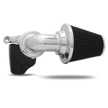 Imagem de Kits de filtros de limpeza de ar em cone cromado estágio 1 para harley M8 Touring Road king Street Road king Glide 2017-2023 Softail Slim 107 2018-2023