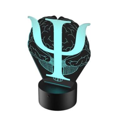 Imagem de Luminária de Led 16 cores e controle remoto - Profissão Psicologia