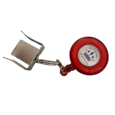 Imagem de Porta Giz Platinum Modelo Retrátil com Cordinha para Sinuca/Bilhar Ioiô vermelho