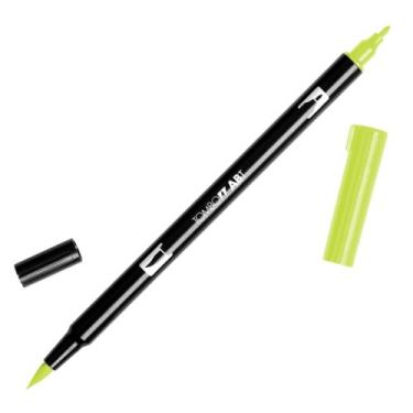 Imagem de TOMBOW Marcadores artísticos de caneta dupla pincel, Chartreuse 133, pacote com 6