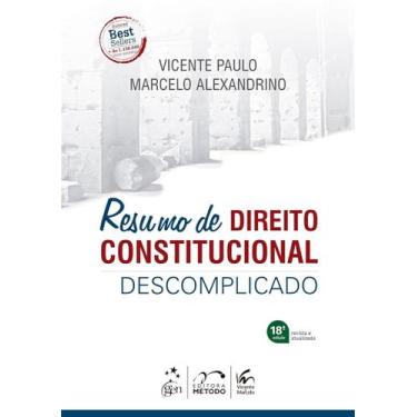 Imagem de Resumo De Direito Constitucional Descomplicado - 18ª Edição 2024 Metod
