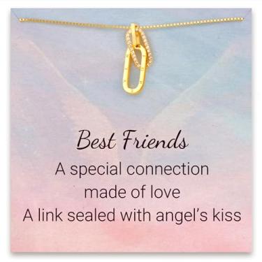 Imagem de STORYJEWELLERY Colar de melhor amigo, colar de amizade para mulheres, presente para amigas femininas, presentes de amizade para mulheres amigas, presentes para melhores amigas, presentes de irmãs