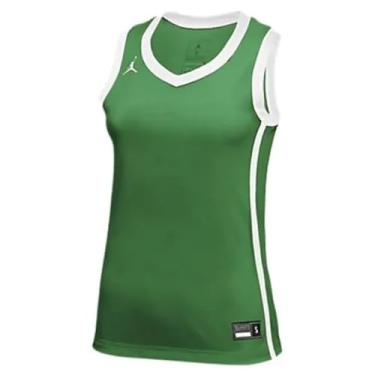Imagem de Nike Jordan Camiseta feminina de basquete sem mangas, Tm Kelly Verde/Tm Branco/Branco, P