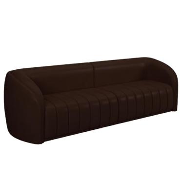 Imagem de Sofá 4 Lugares Para Sala 292cm Lazio M03 Corano Marrom - Lyam Decor