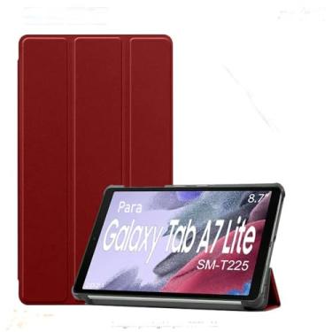 Imagem de Capa Case Para Tablet Samsung Galaxy Tab A7 Lite de 8.7" Pol. Ano 2021 Sm-T220 / Sm-T225 - Alamo (VINHO)