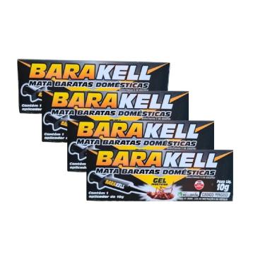Imagem de 4 Unidades Barakell Gel Mata Baratas 10g Kelldrin