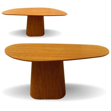 Imagem de Mesa De Jantar Modelar Orgânica Bumerangue Em Freijo 2.44x137cm