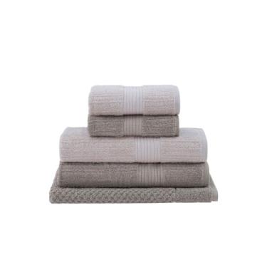 Imagem de Buddemeyer, Jogo De Toalhas Buddemeyer Penteado Canelado Gigante 5 Peças Cor:1578/1979