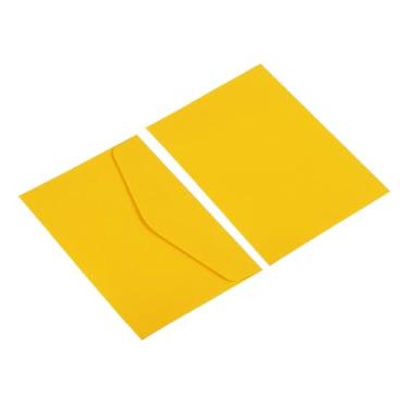 Imagem de YOKIVE 24 envelopes de vale-presente, mini envelopes de 10 x 7 cm, tamanho pequeno de cartão de crédito, tamanho grande para cartões de agradecimento, formatura, casamento, aniversário, amarelo