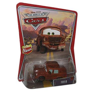 Imagem de Fred Disney Pixar Cars Mattel World of Cars Background Card With "New" Sign Symbol On Left Side of Background Card