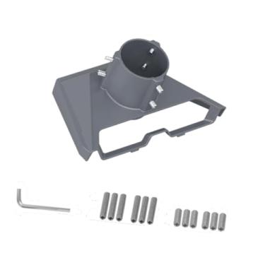 Imagem de Generic Suporte de teto para antena Internet via satélite Acessórios para montagem em teto Suporte de montagem em metal espesso Base de montagem Base, Cinza