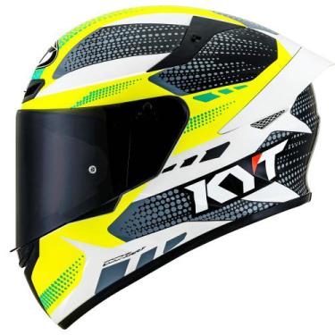 Imagem de Capacete KYT TT Course Gear Preto e Amarelo, 60