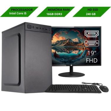 Imagem de Computador Completo H61 Intel I5 3ª 16GB SSD 240GB Barato - TBI